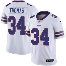 Men Buffalo Bills 34 Thurman Thomas Nike White Game Retired Player NFL Jersey